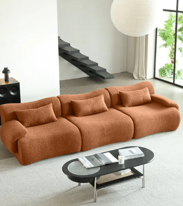 Modern Terracotta Sofa - Image 2